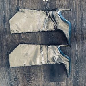 Metallic snakeskin Zara beauties!